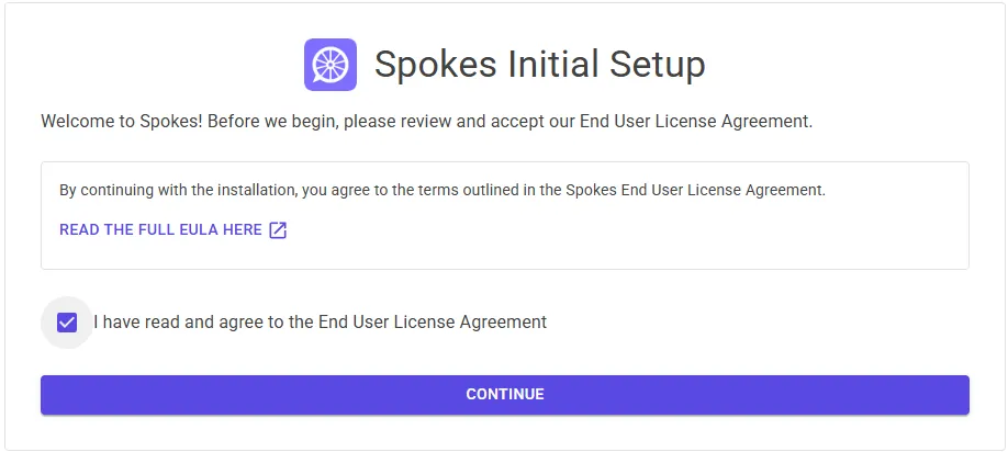 Accept EULA